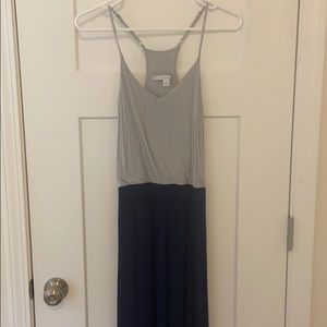 Gray and blue Lauren Conrad Maxi Dress